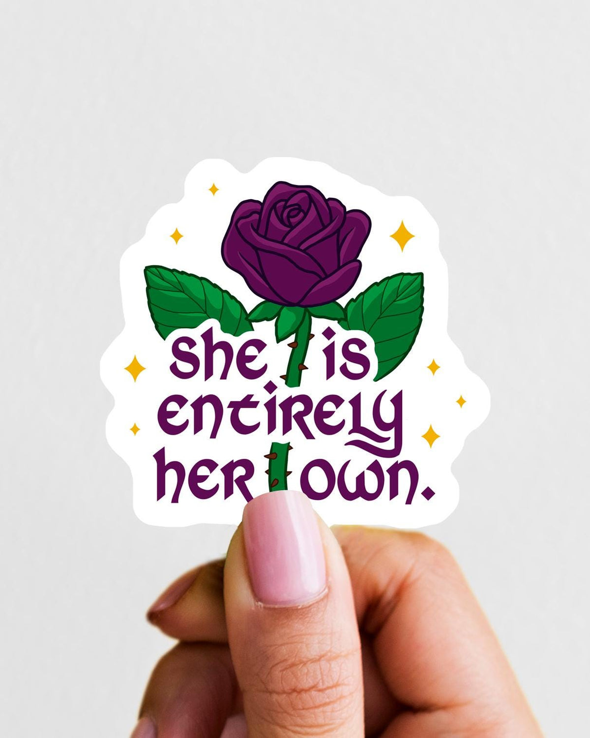 She Is Entirely Her Own Sticker – Officially Licensed