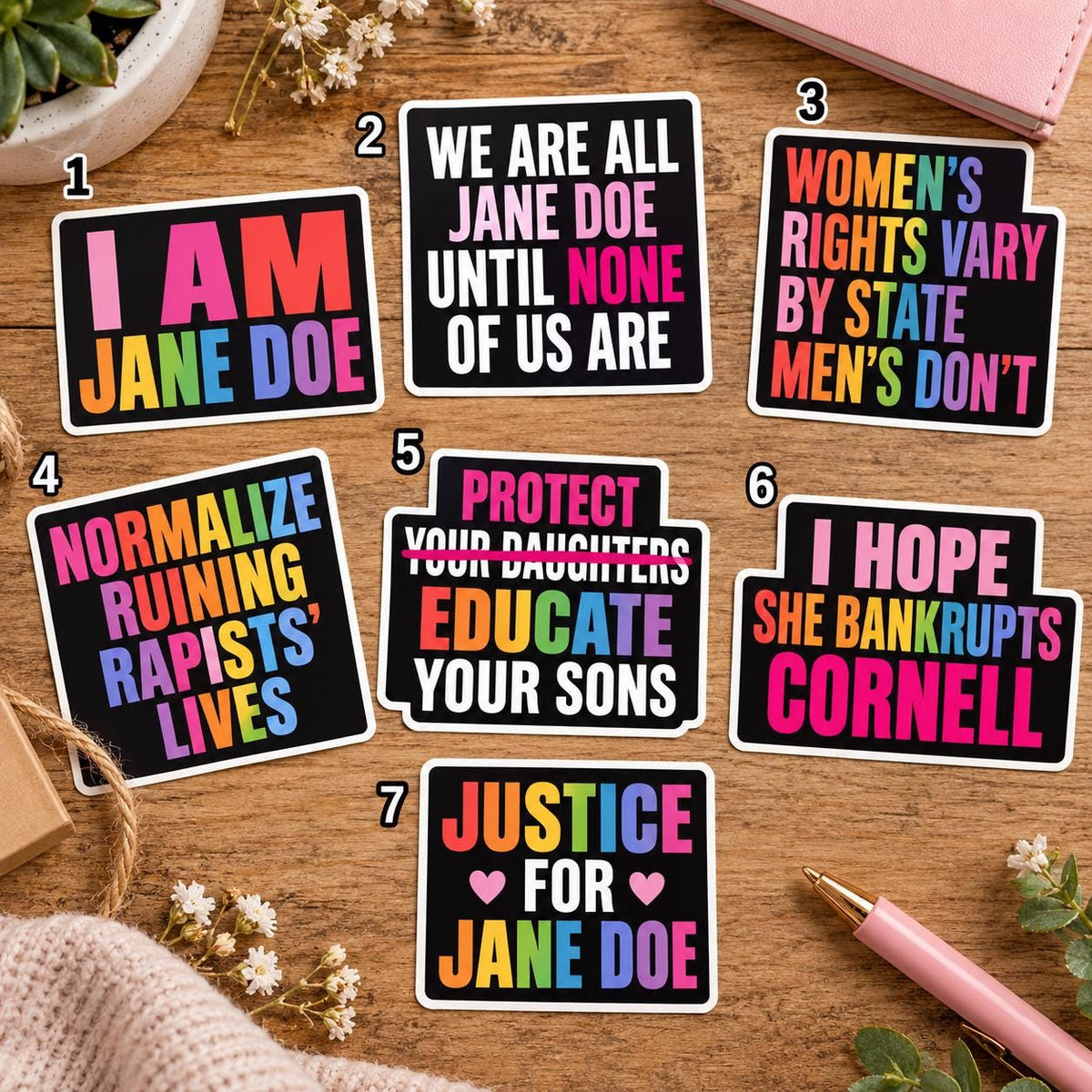 Justice for Every Jane Doe Bumper Sticker