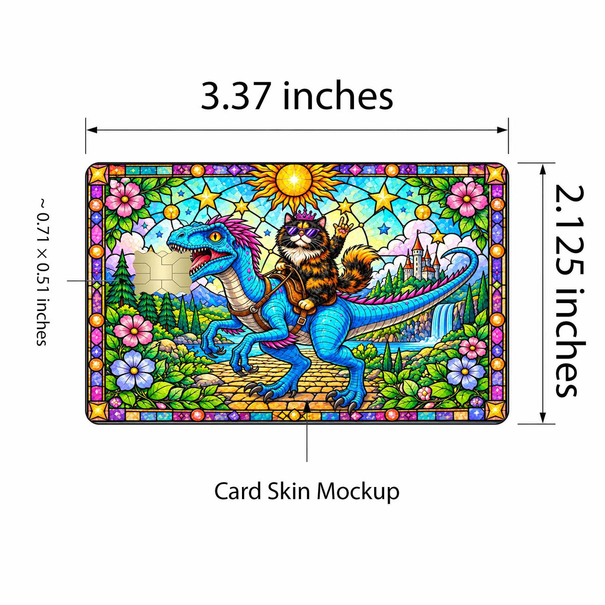 Dungeon Crawler Carl Princess Donut Card Skin – Retro Sci-Fi – view 2