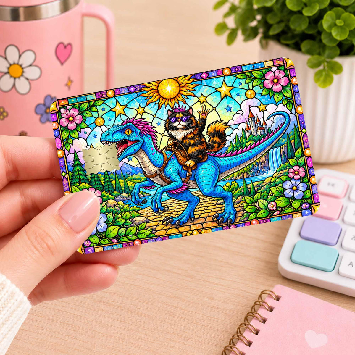 Dungeon Crawler Carl Princess Donut Card Skin – Retro Sci-Fi