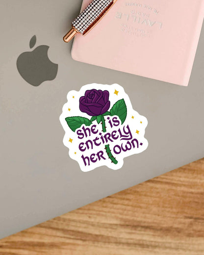 She Is Entirely Her Own Sticker – Officially Licensed – view 3